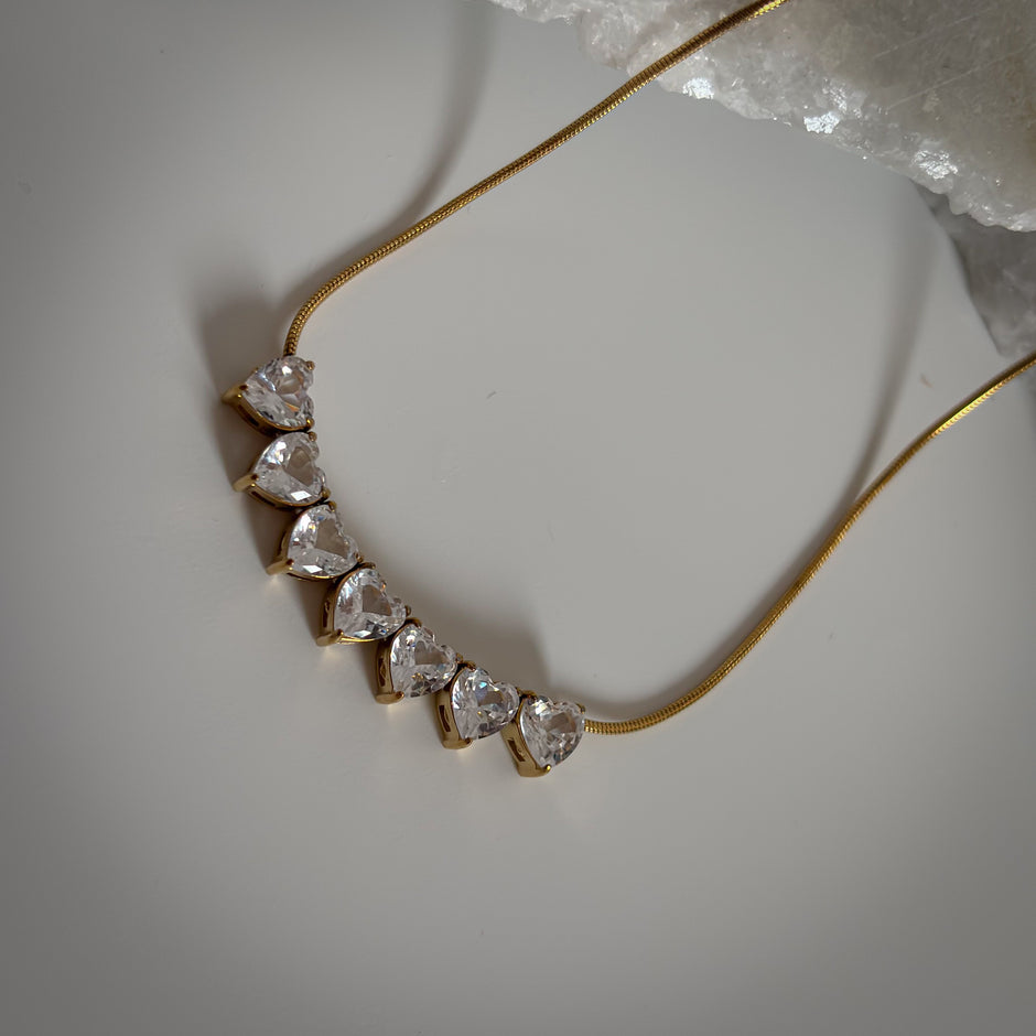 Crystal Heartline Chain