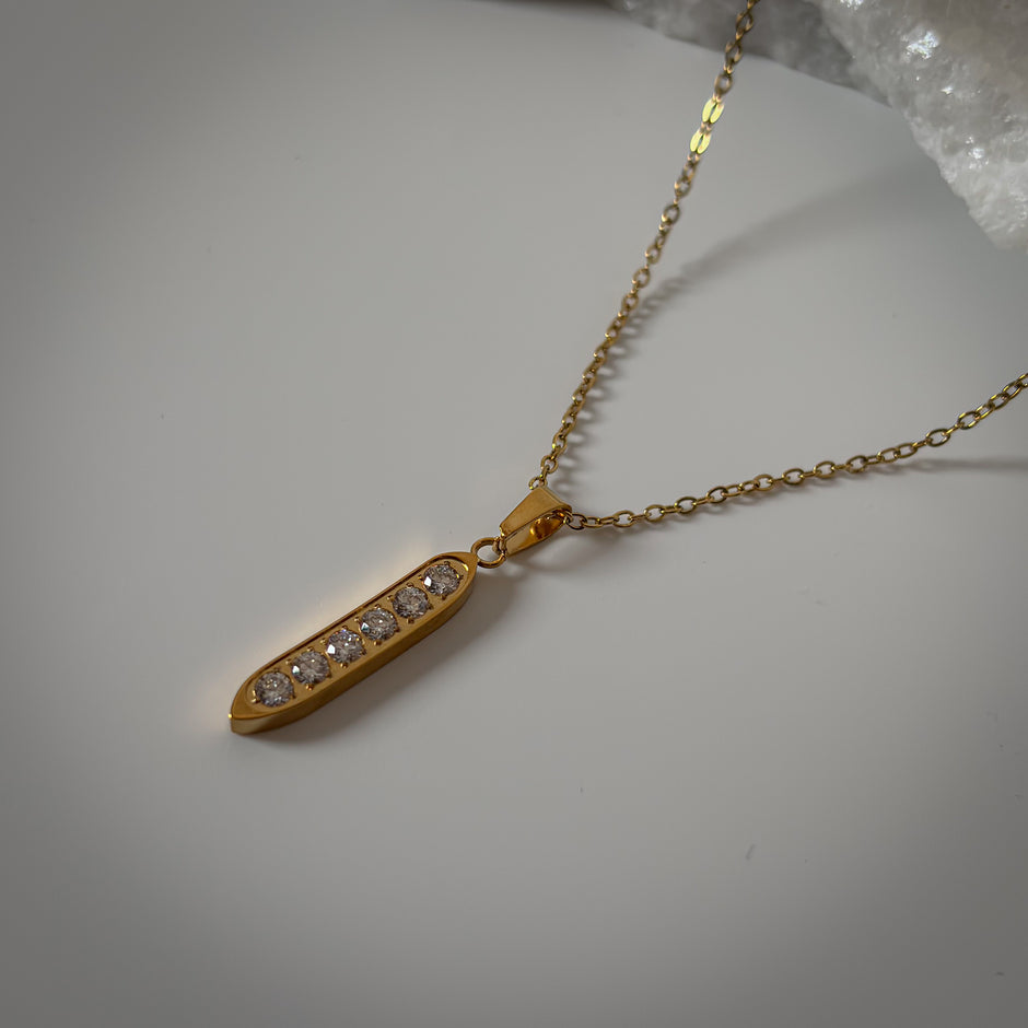 Crystal Bar Chain