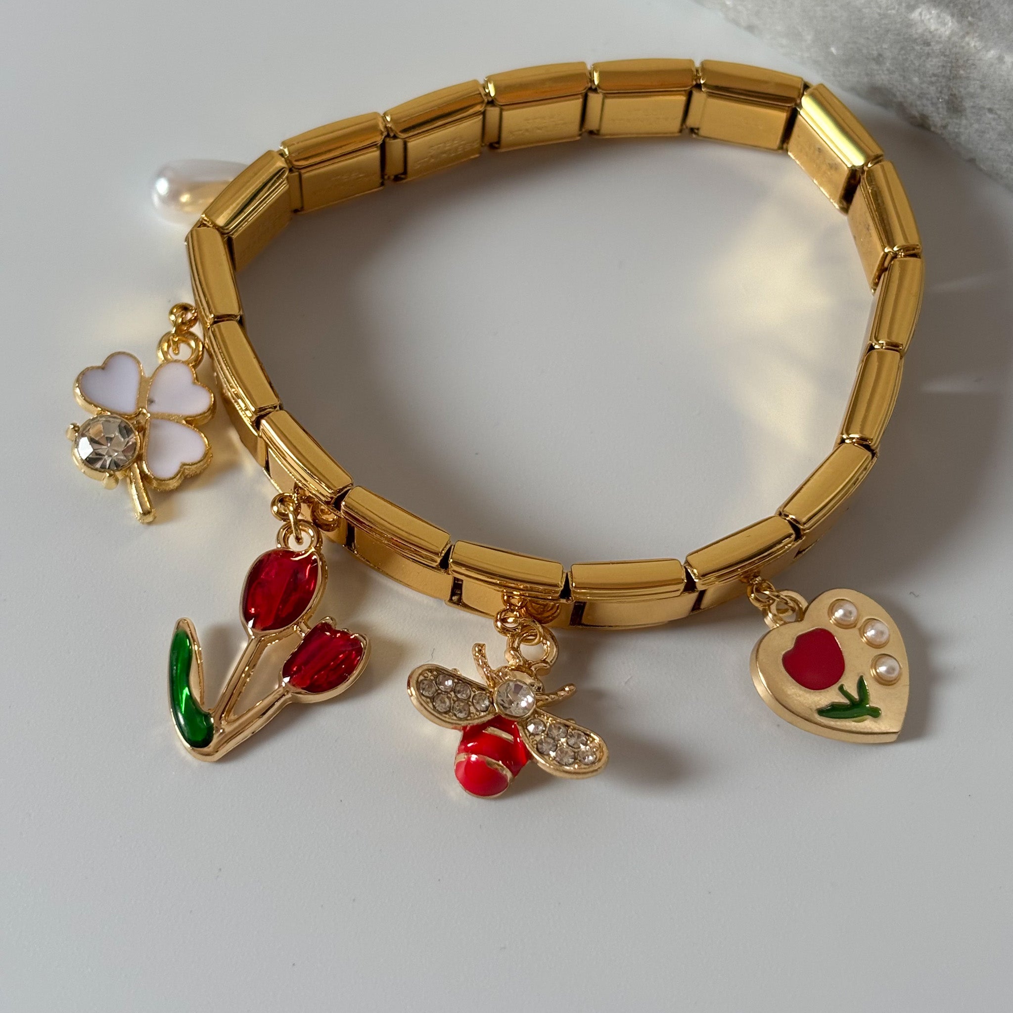 Sweetheart Charm Bangle