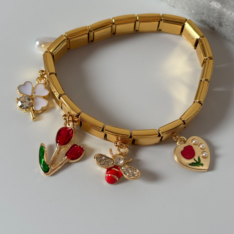 Sweetheart Charm Bangle