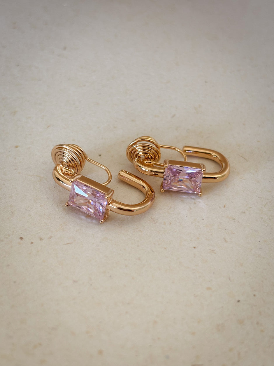 Blush Link Earrings