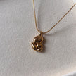Pebble Bloom Necklace – Gloss Gold Everyday Pendant