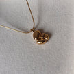 Pebble Bloom Necklace – Gloss Gold Everyday Pendant
