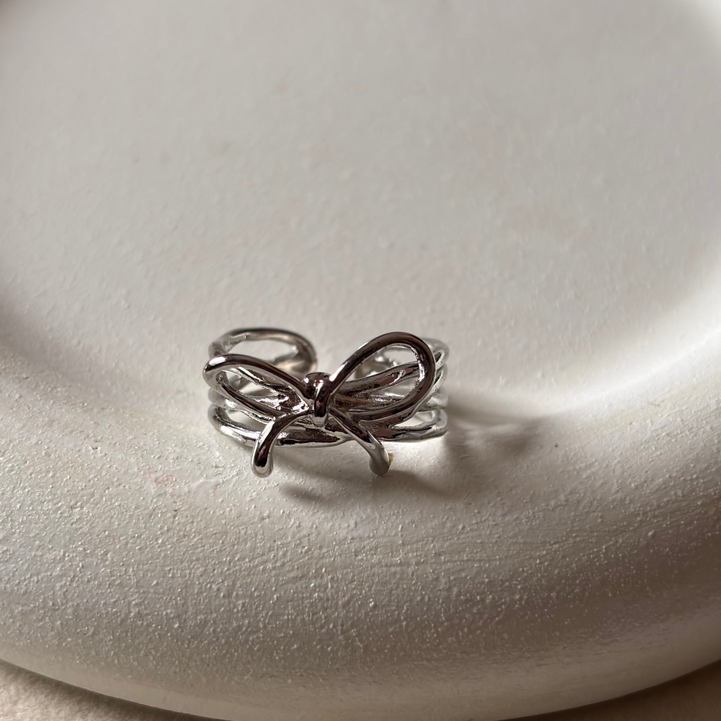 Silver Bow Ring