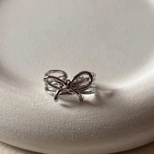 Silver Bow Ring