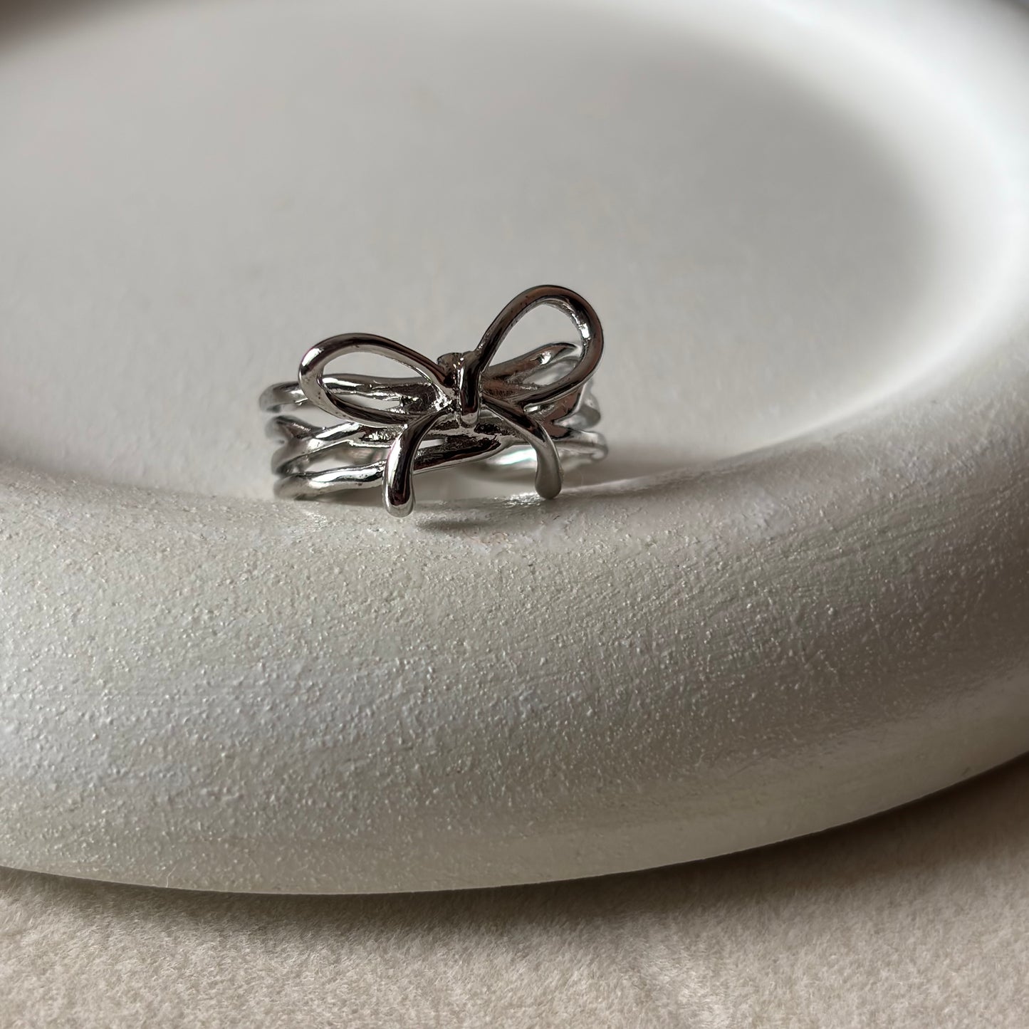 Silver Bow Ring