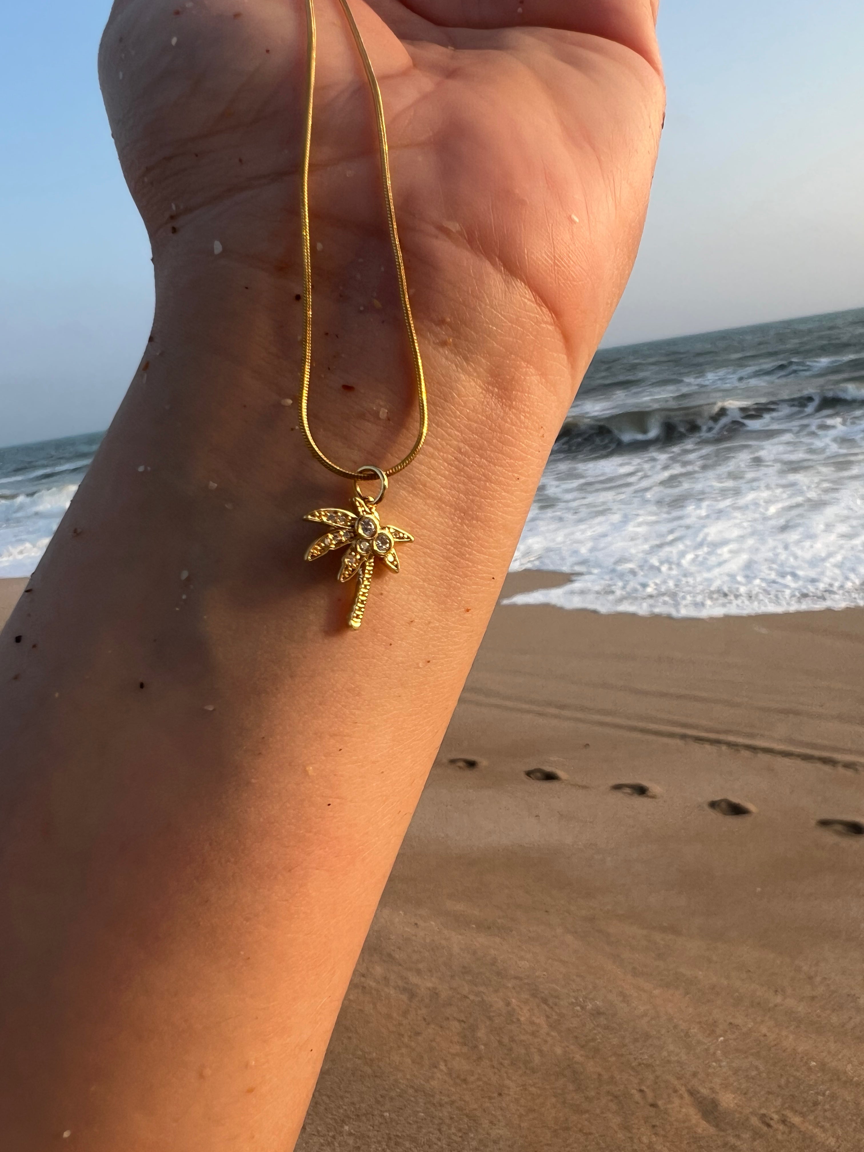 Tropic Palm Tree Necklace