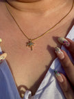 Tropic Palm Tree Necklace